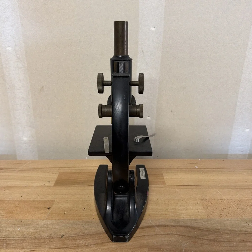 Vintage Microscope Unknown Brand For Parts – Used
